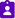 Purple icon showing a person's silhouette on an identification badge.